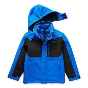 Reebok Boys Hooded Water Resistant Heavyweight 3-In-1 System Jacket